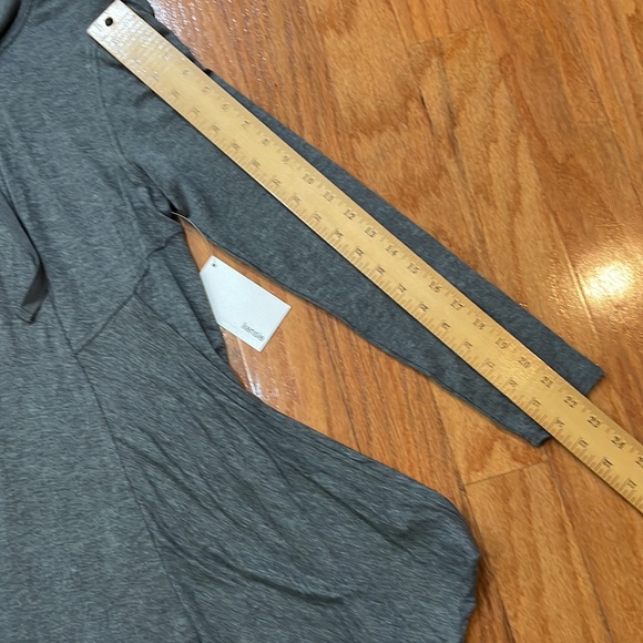 Kensie Size Large Woman's Gray NWT Dress Modern Design Stretch Long Sleeve - Picture 9 of 15